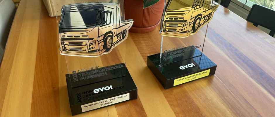 Melhores transportadoras de veículos 2024 - Trofeu EVO! Score